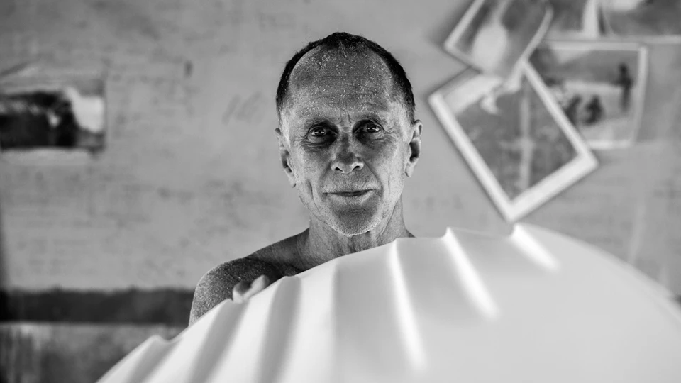 AB in his Gold Coast shaping bay Feb 2013. Photo: Azad Sellars