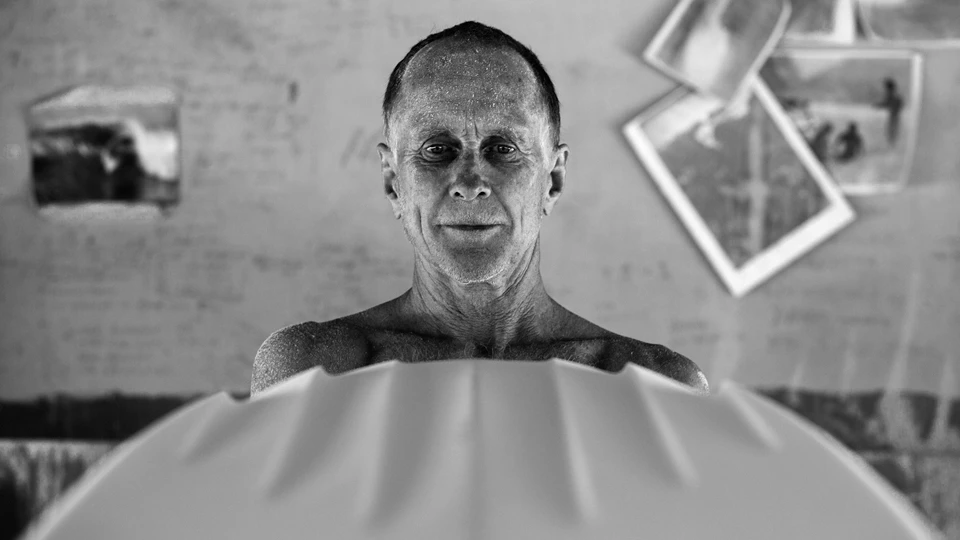 AB in his Gold Coast shaping bay Feb 2013. Photo: Azad Sellars