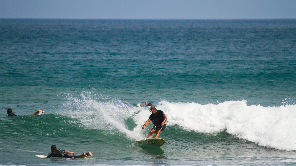 Putting the Bob Davie singlefin through its paces. Photo: Jereme