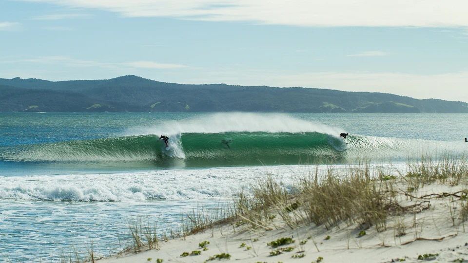 The swell was very raw at its peak so for the most part finding the sheltered spots was the go | Photo Jackson Bright