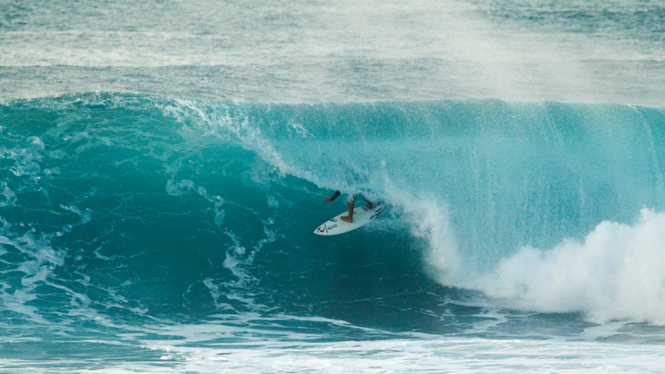 On day1 Pipe and Backdoor were super crowded so Luke Hynd and I went over to 'Aints' (Between Backdoor and Off the wall) hoping for the best and I lucked into a great barrel.