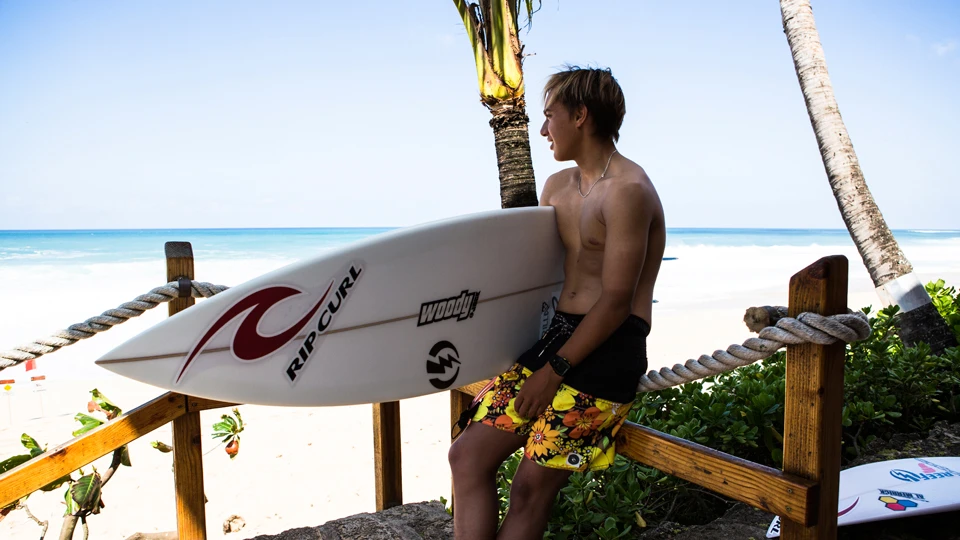This is my 7.2, one of 3 Boards my shaper Woody Jack made especially for my trip to Hawaii. Photo: Dan Warbrick