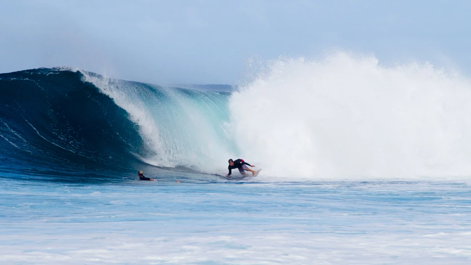 Signature Tom Curren. Best Style. It was great watching him and surfing with him. An honor to hang out with such a legend. Photo:  Mike Smolowe