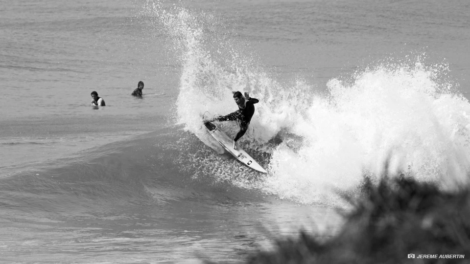 Its funny how you always watch your buddies wave from behind.. Especially if you really wanted that one! Leon Gaff. Photo: Jereme