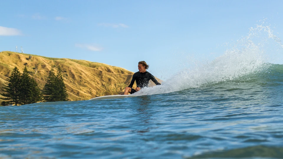 Troy Elmore is all style in and out of the water | Photo: Jereme Aubertin