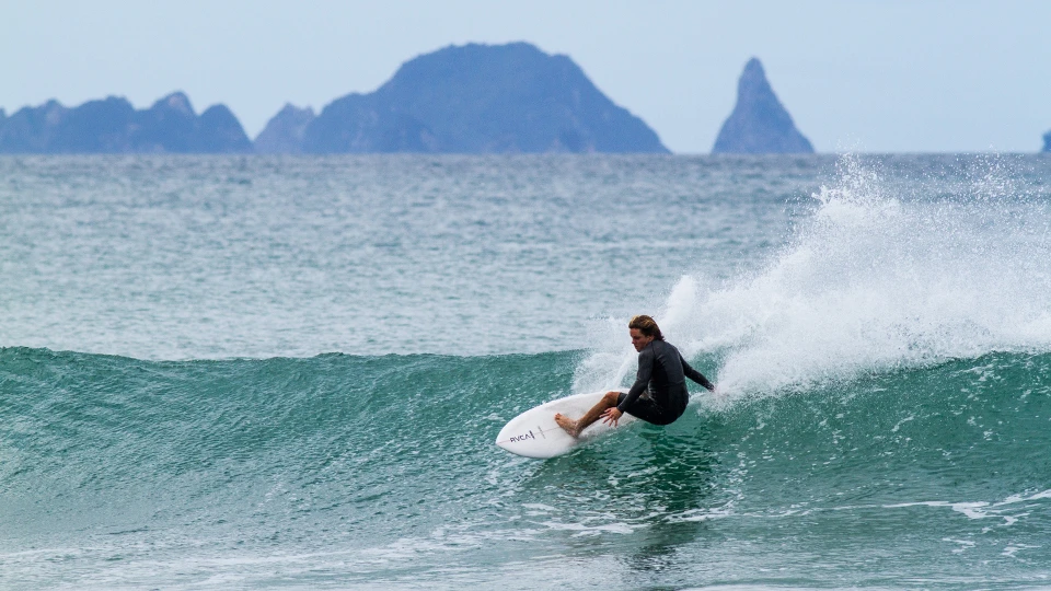 Ellis burns off speed with another stylish carve | Photo: Jereme Aubertin
