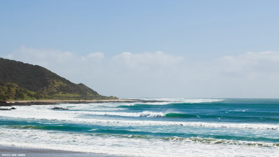 Lefts to the horizon... Where else but the far North! Photo: Skip James