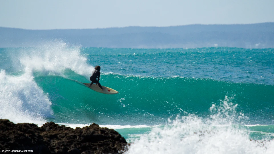 Skip James the single fin master. Photo: Jereme Aubertin