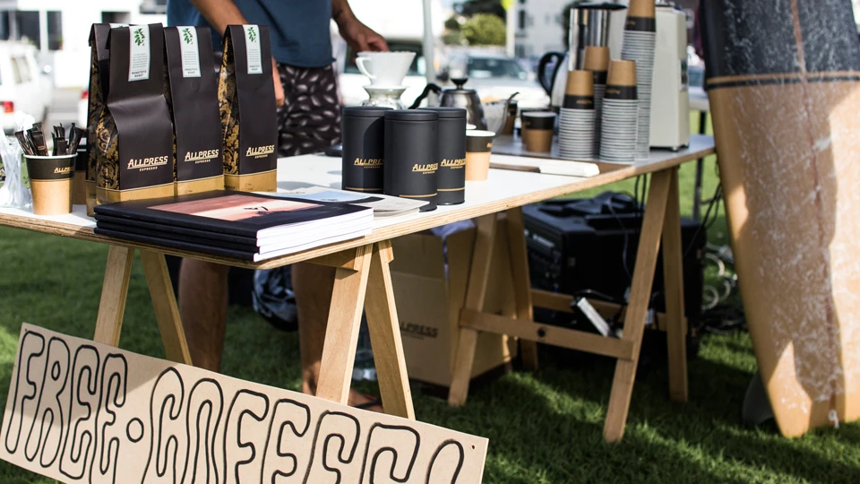 Cheers to the epic team at Allpress coffee keeping everyone juiced up on free shots!
