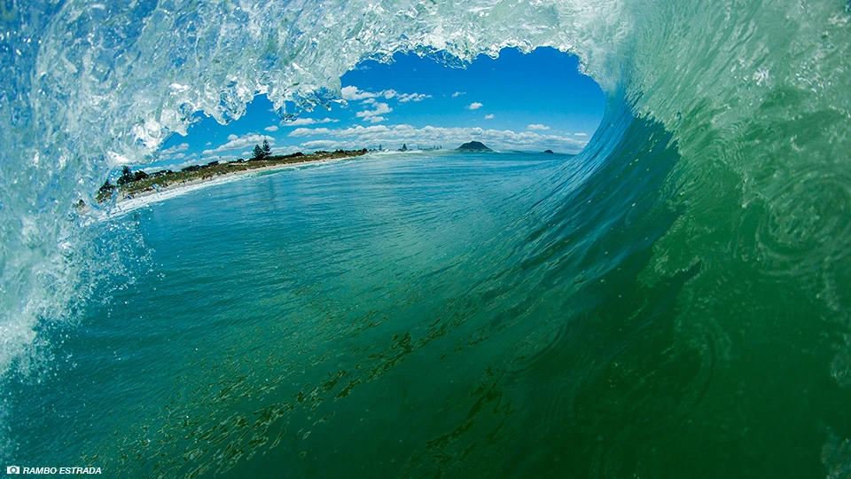 Who said Mount Maunganui doesn't barrel? Photo: Rambo Estrada