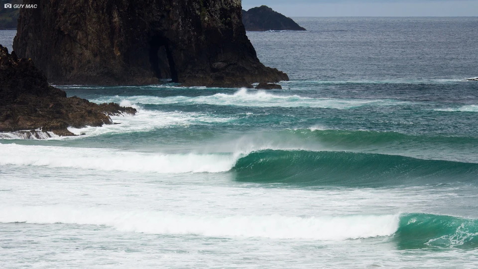 Some of the islands off the Northern East coast had nice waves on offer. Photo: Guy Mac