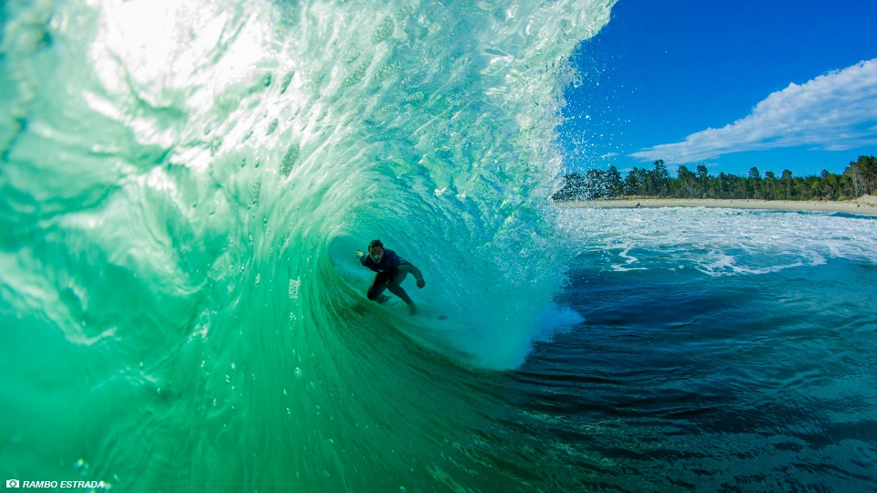Josh Adams gets a nice little green view at his local. Photo: Rambo Estrada