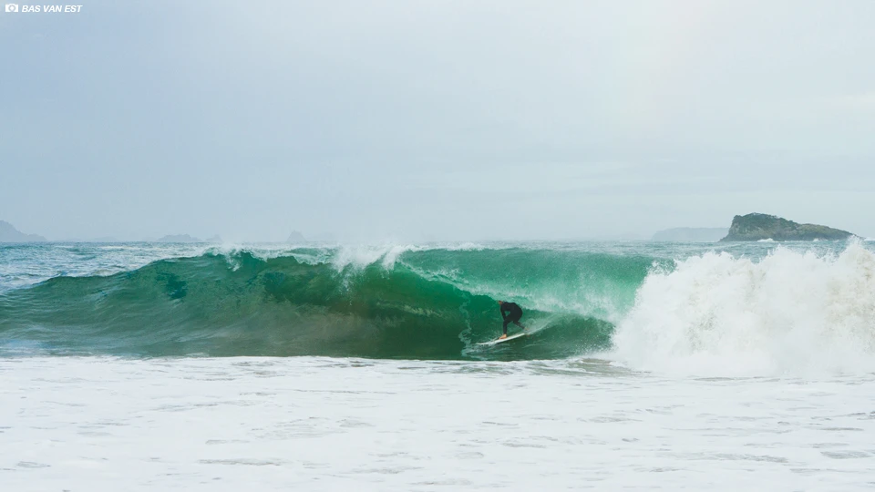 This spot breaks about once a year if your lucky, Leon Santorik was in the right place at the right time. Photo: Bas Van Est