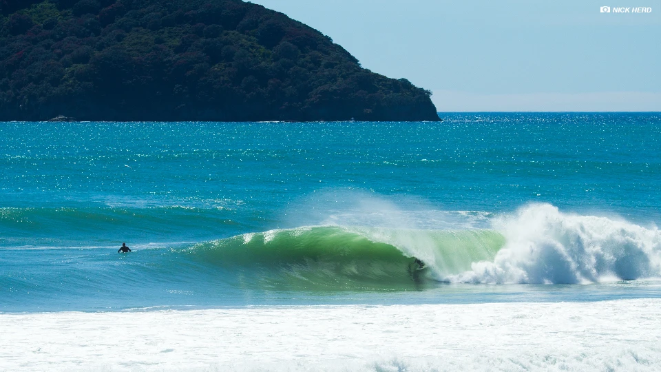 Another unknown local shred dog. Nothing beats your home break on its day.. Photo: Nick Herd